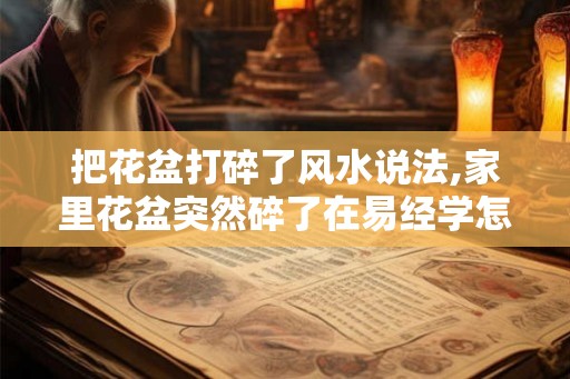 把花盆打碎了风水说法,家里花盆突然碎了在易经学怎么解