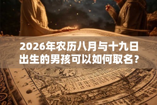 2026年农历八月与十九日出生的男孩可以如何取名？