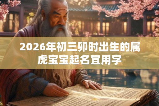 2026年初三卯时出生的属虎宝宝起名宜用字 2026年初三卯时出生的属虎宝宝起名宜用字