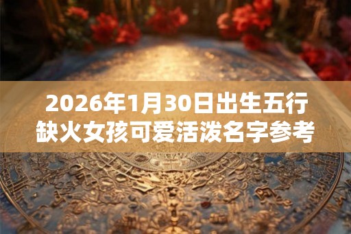 2026年1月30日出生五行缺火女孩可爱活泼名字参考！