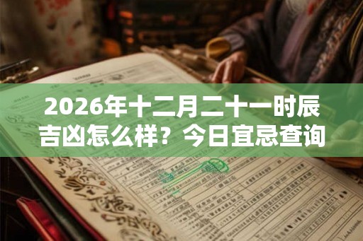 2026年十二月二十一时辰吉凶怎么样?今日宜忌查询 2026年十二月二十一时辰吉凶怎么样?今日宜忌查询