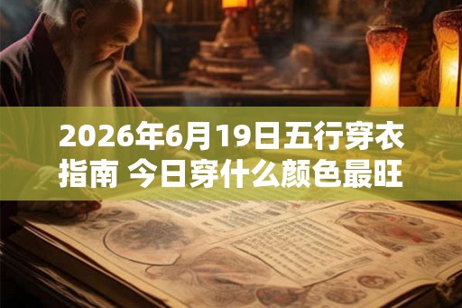 2026年6月19日五行穿衣指南 今日穿什么颜色最旺运