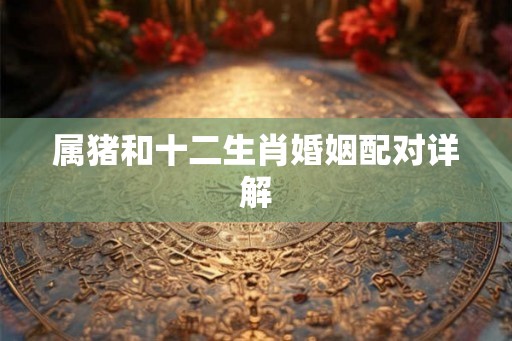 属猪和十二生肖婚姻配对详解 属猪和十二生肖婚姻配对详解