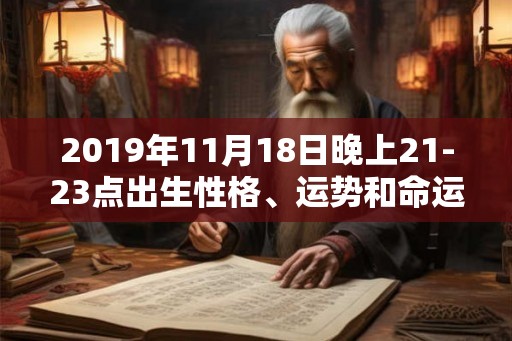 2019年11月18日晚上21-23点出生性格、运势和命运