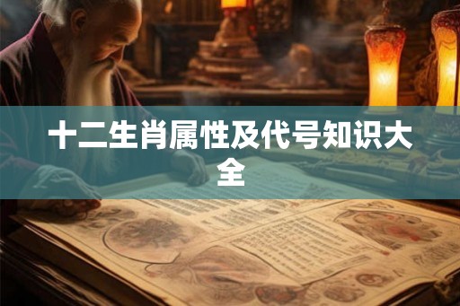 十二生肖属性及代号知识大全