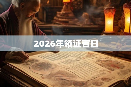2026年领证吉日
