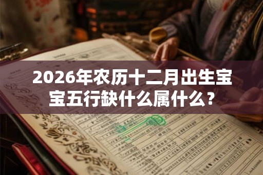 2026年农历十二月出生宝宝五行缺什么属什么？
