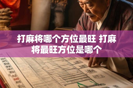 打麻将哪个方位最旺 打麻将最旺方位是哪个