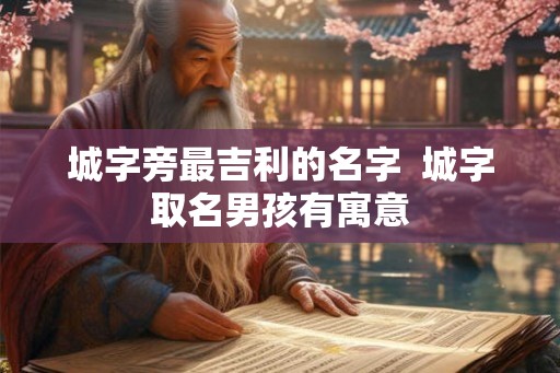 城字旁最吉利的名字 城字取名男孩有寓意 城字旁最吉利的名字 城字取名男孩有寓意