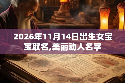 2026年11月14日出生女宝宝取名,美丽动人名字