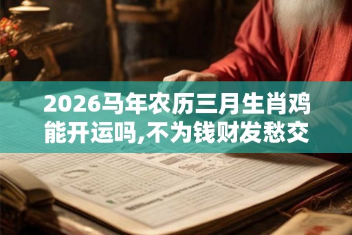 2026马年农历三月生肖鸡能开运吗,不为钱财发愁交好运