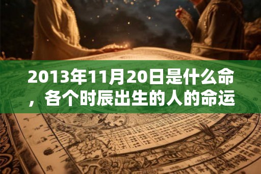 2013年11月20日是什么命，各个时辰出生的人的命运
