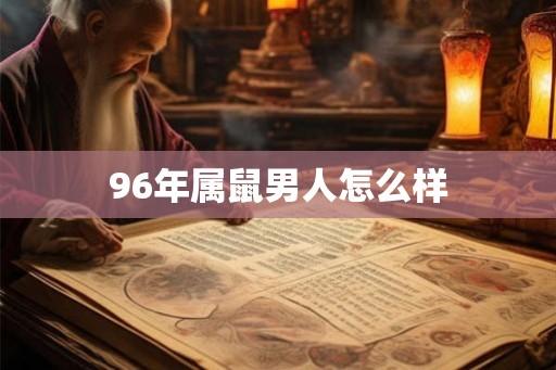 96年属鼠男人怎么样