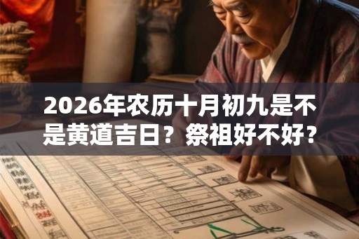 2026年农历十月初九是不是黄道吉日?祭祖好不好? 2026年农历十月初九是不是黄道吉日?祭祖好不好?