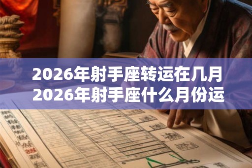 2026年射手座转运在几月 2026年射手座什么月份运势最好