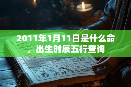 2011年1月11日是什么命，出生时辰五行查询