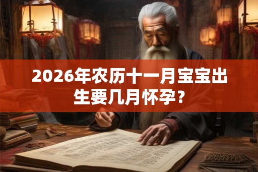 2026年农历十一月宝宝出生要几月怀孕？