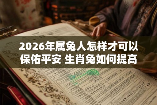2026年属兔人怎样才可以保佑平安 生肖兔如何提高健康运势