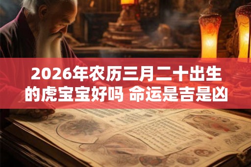 2026年农历三月二十出生的虎宝宝好吗 命运是吉是凶