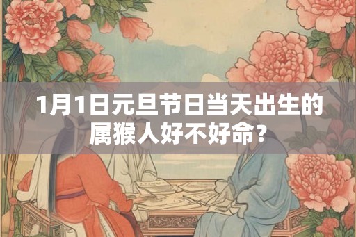 1月1日元旦节日当天出生的属猴人好不好命？