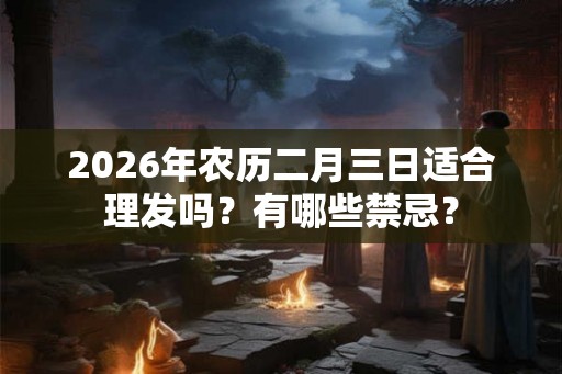 2026年农历二月三日适合理发吗？有哪些禁忌？