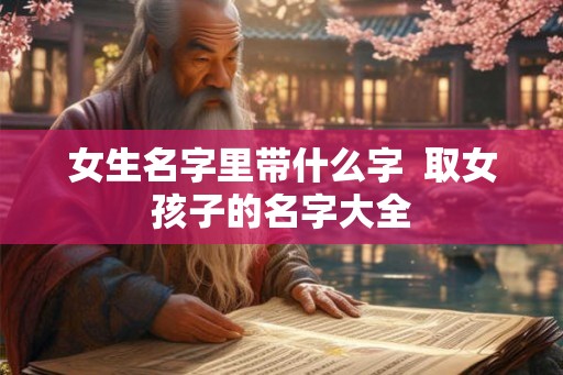 女生名字里带什么字 取女孩子的名字大全 女生名字里带什么字 取女孩子的名字大全