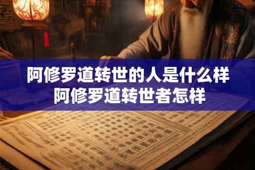 阿修罗道转世的人是什么样 阿修罗道转世者怎样