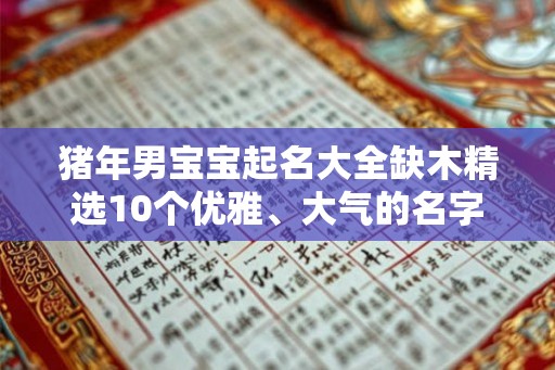 猪年男宝宝起名大全缺木精选10个优雅、大气的名字