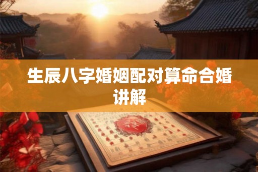 生辰八字婚姻配对算命合婚讲解