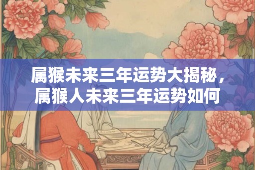 属猴未来三年运势大揭秘，属猴人未来三年运势如何