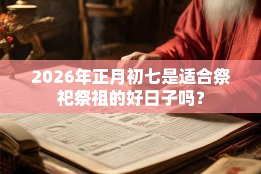 2026年正月初七是适合祭祀祭祖的好日子吗? 2026年正月初七是适合祭祀祭祖的好日子吗?