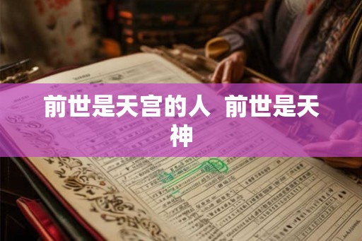 前世是天宫的人  前世是天神