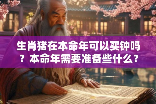 生肖猪在本命年可以买钟吗？本命年需要准备些什么？