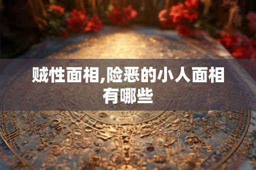 贼性面相,险恶的小人面相有哪些