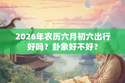 2026年农历六月初六出行好吗？卦象好不好？