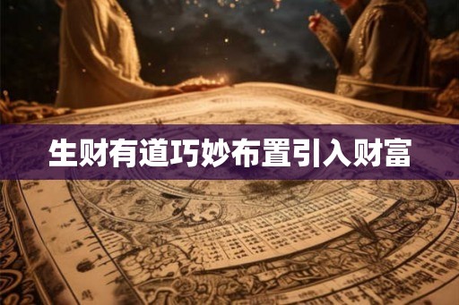 生财有道巧妙布置引入财富