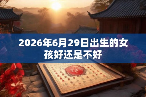 2026年6月29日出生的女孩好还是不好