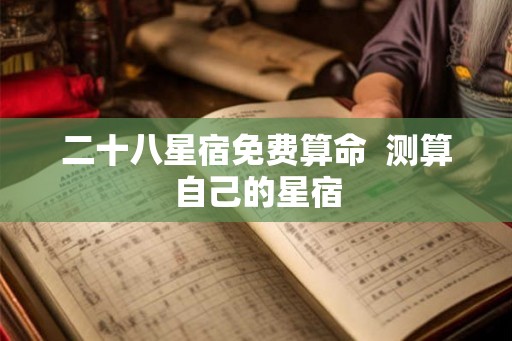 二十八星宿免费算命  测算自己的星宿