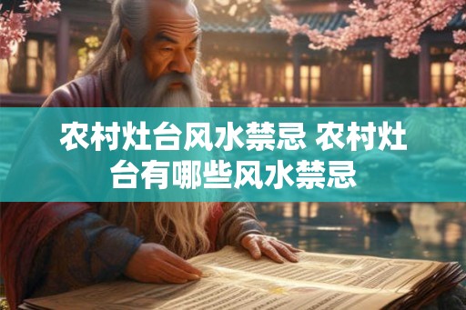 农村灶台风水禁忌 农村灶台有哪些风水禁忌 农村灶台风水禁忌 农村灶台有哪些风水禁忌