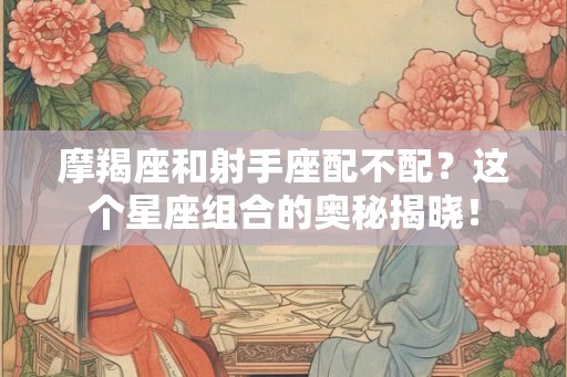 摩羯座和射手座配不配？这个星座组合的奥秘揭晓！