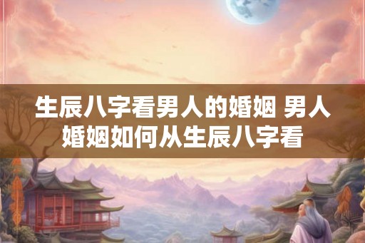 生辰八字看男人的婚姻 男人婚姻如何从生辰八字看