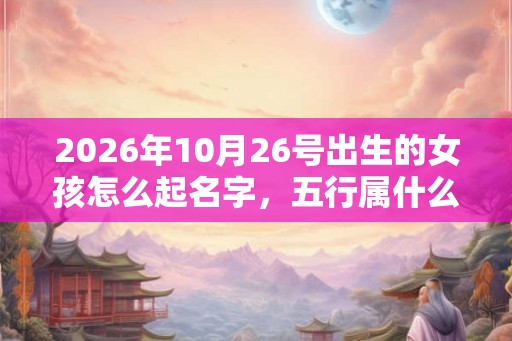 2026年10月26号出生的女孩怎么起名字,五行属什么 2026年10月26号出生的女孩怎么起名字,五行属什么