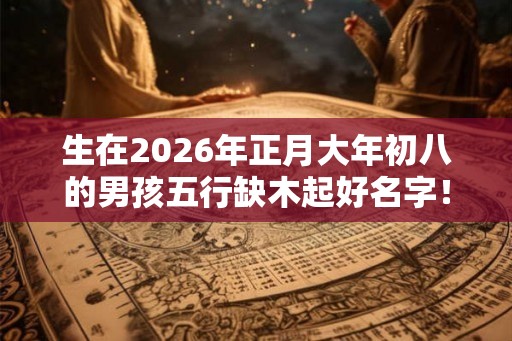 生在2026年正月大年初八的男孩五行缺木起好名字! 生在2026年正月大年初八的男孩五行缺木起好名字!