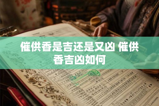 催供香是吉还是又凶 催供香吉凶如何