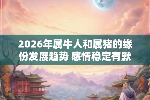 2026年属牛人和属猪的缘份发展趋势 感情稳定有默契