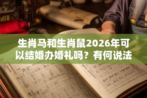 生肖马和生肖鼠2026年可以结婚办婚礼吗？有何说法？
