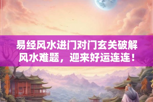 易经风水进门对门玄关破解风水难题,迎来好运连连! 易经风水进门对门玄关破解风水难题,迎来好运连连!