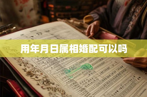 用年月日属相婚配可以吗 用年月日属相婚配可以吗