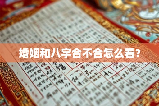 婚姻和八字合不合怎么看？