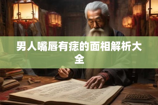 男人嘴唇有痣的面相解析大全 男人嘴唇有痣的面相解析大全
